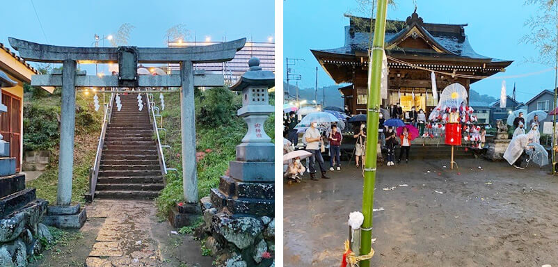 シニアハウスくさばなの隣にある小宮神社の例祭