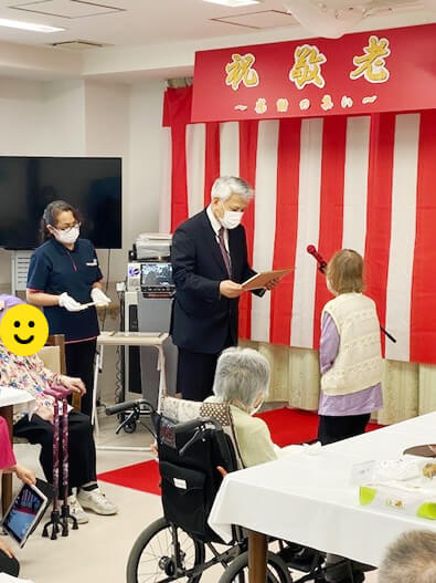 感謝状授与の様子