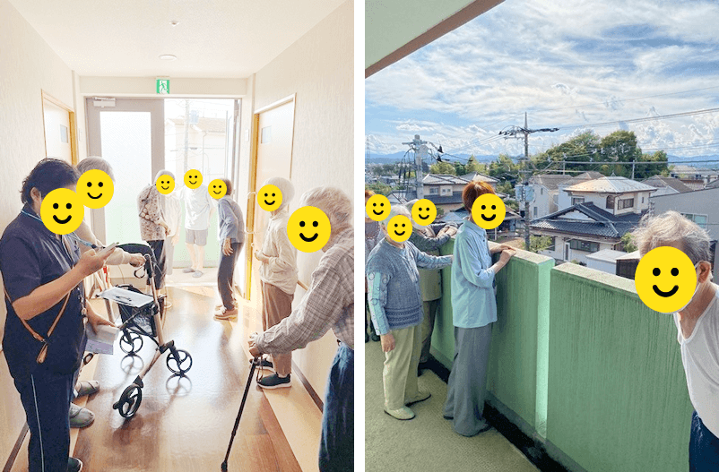 シニアハウスくさばなでの避難訓練2025